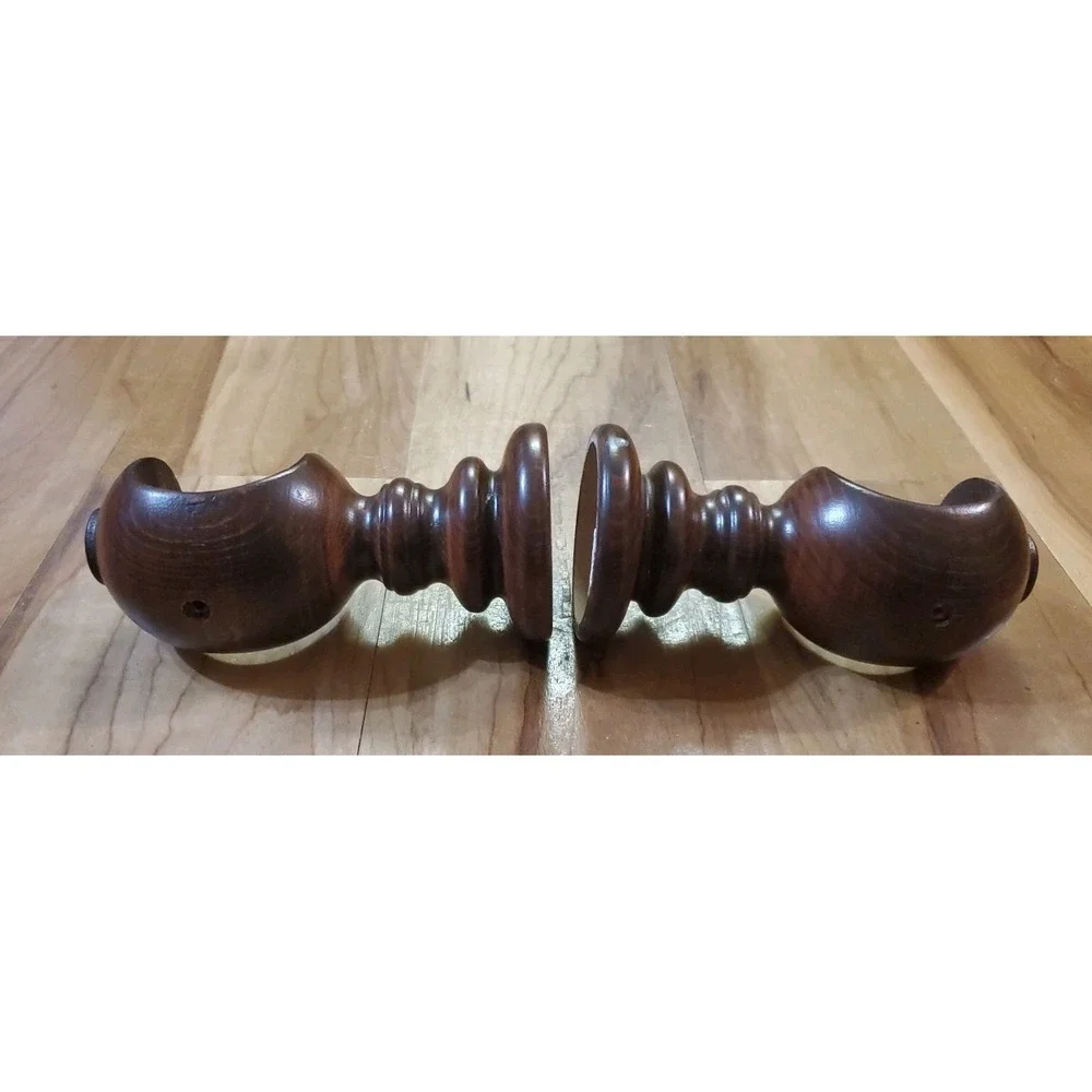 2 Curtain Rod Bracket Wooden Rod Brackets Drapery‎ Curtain Single Bracket